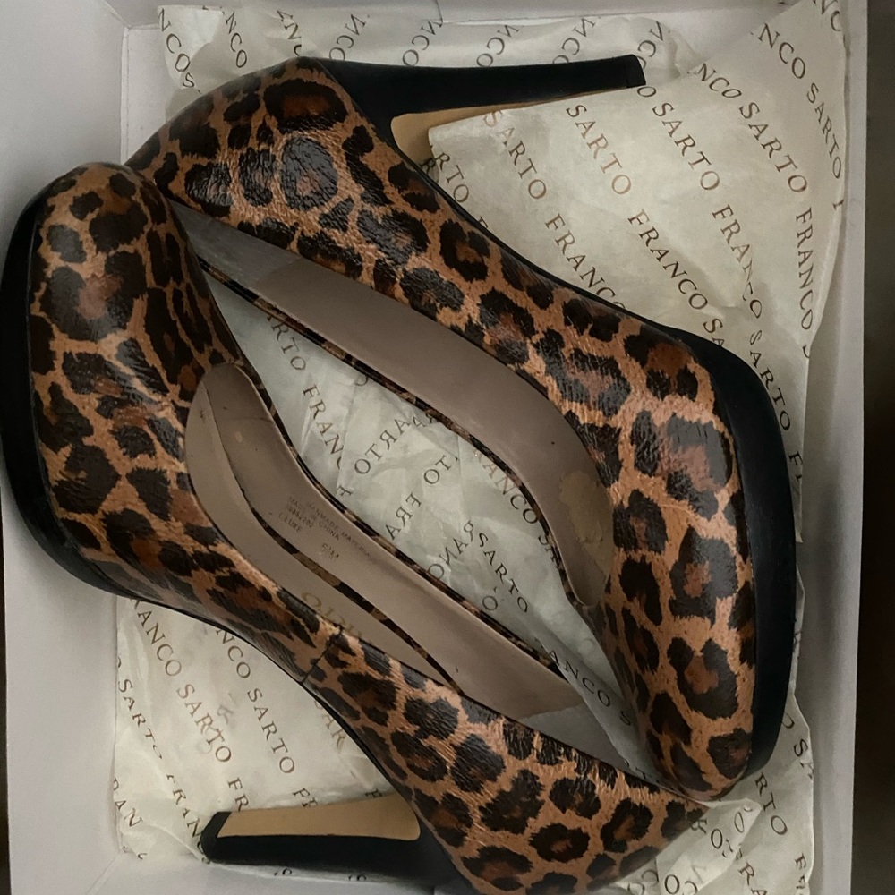 Franco Sarto Leopard Heels